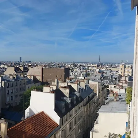 With Tour Eiffel View And Montmartre Appartement *